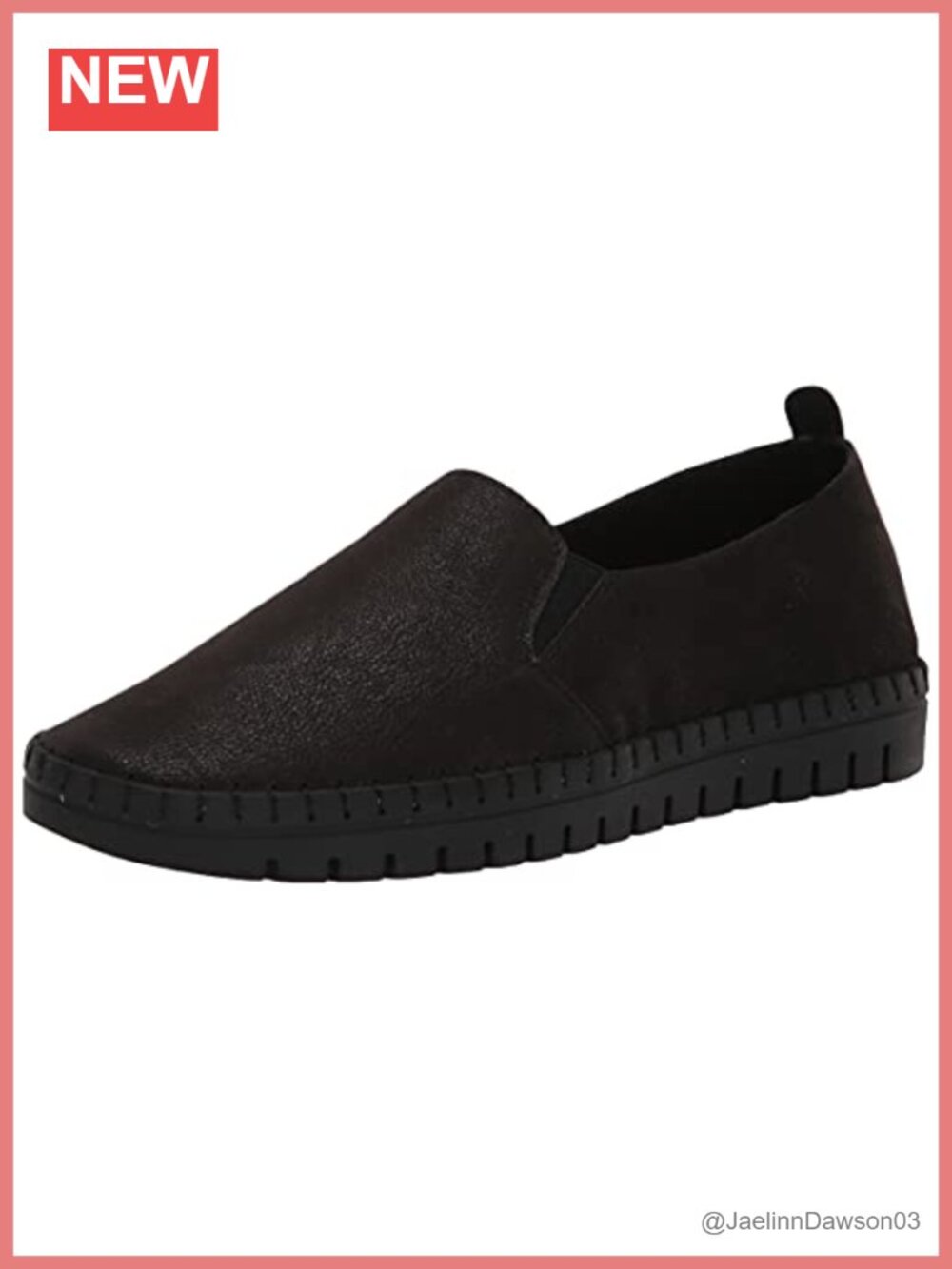 Easy Street Women's Glimmer Twin Gore Slip-On Faux Leather Comfort Flat